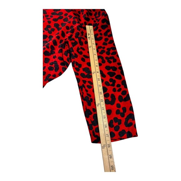✨Ann Taylor Size 18 Red & Black Leopard Print Dress | Holiday Party Ready✨ - Picture 5 of 9